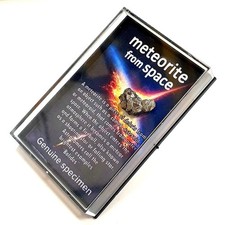Authentic meteorite in display