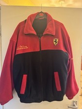 Vintage F1 MICHAEL SCHUMACHER FERRARI Fleece Jacket Size Large, color Red