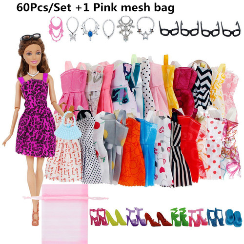 60pcs set doll - doll, clothes