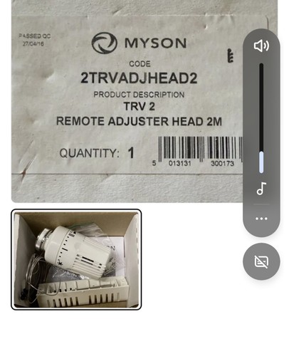 New myson trv2 radiator - new,