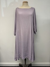 Privatsachen Womens Silk Maxi Dress Lilac Purple Longline Oversized Size 2