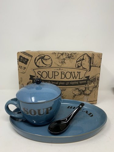 Soup bowl dish with bread - soup,