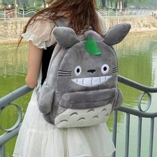 Girls Back To School Bag Anime My Neighbor Totoro Soft Shoulder Bag Backpack