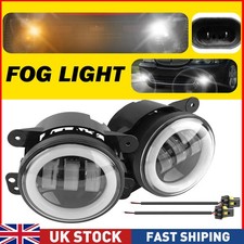 2x Front Bumper LED Round Fog
