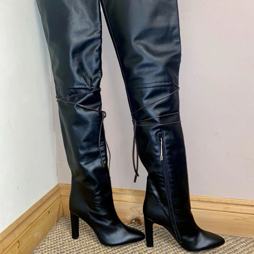 Manila grace black leather - manila,