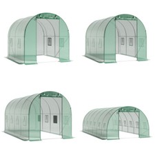 Greenhouse Galvanised Frame Polytunnel Greenhouse Pollytunnel Poly Tunnel Garden