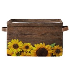 Sunflower Wooden Board Cube