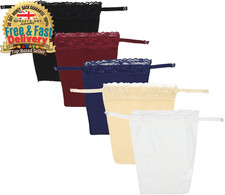 5 PCS Modesty Panels for Low Cut Tops, Lace Cleavage Cover up for Dresses