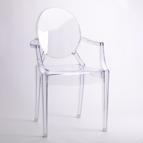 Clear armchair ghost - armchair,