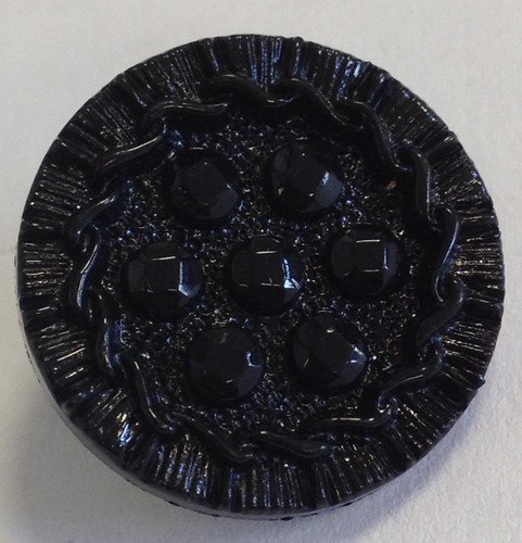 Black shank buttons - , poppy