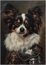 Papillon Dog Knight Jigsaw Puzzle 300/500/1000 Piece