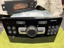 VAUXHALL CORSA D CD30 MP3 RADIO STEREO CD AUX WITH PAIRED DISPLAY PIANO BLACK