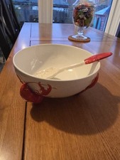 Vintage White Lobster Bowl –