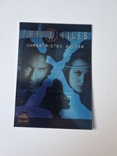 X FILES Unrestricted Access postcard