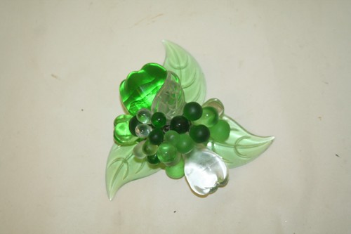 Vintage glass fruit apple - vintage,