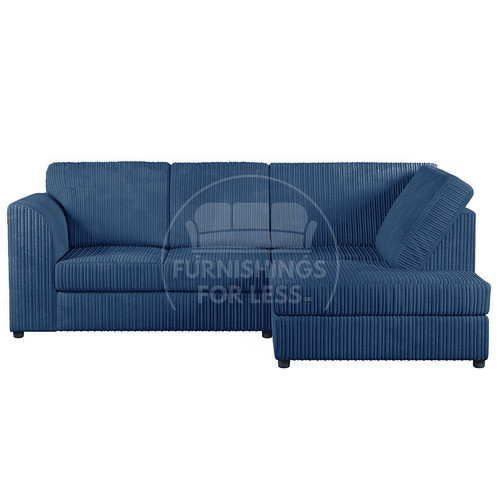 Luxor blue corner sofa shape - blue,