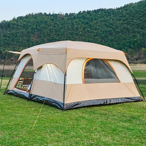 Large family tent with awning - family,