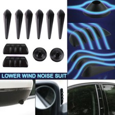10pcs Car Body Deflector Spoiler Sticker Wind Noise Reduction Strip Accessories