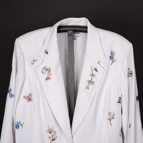 Women embroidered blazer - embroidered,