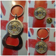 BULTACO LOBITO TRIALS BIKE MOTO X MOTORCYCLE BIKER PIN KEYRING BOTTLE OPENER