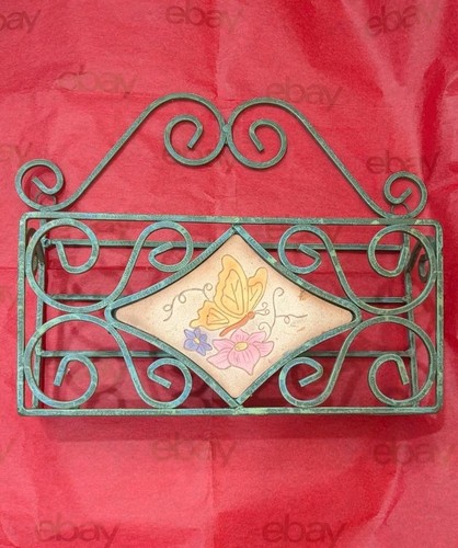 Vintage letter holder - letter, green