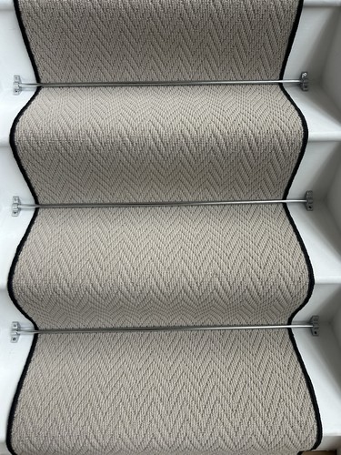 Herringbone stair runner 60cm - runner,