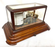 Antique Mahogany Barograph