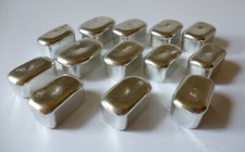 5 x Tin Miniature Loaf Bar Ingots~Low Melting Point~ Lead Free ~ App 98.5%