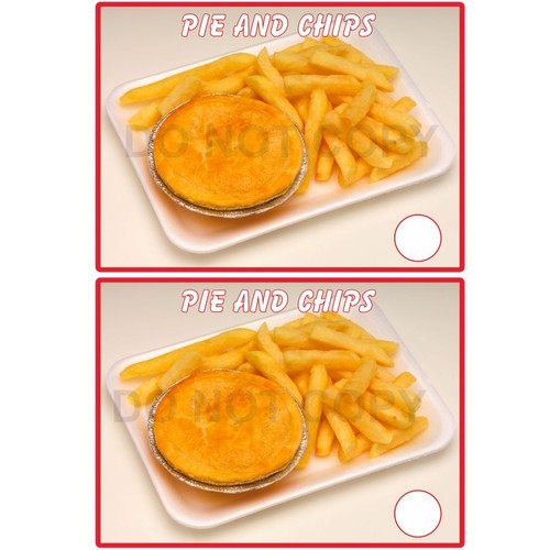 Pie chips fish shop - 2x,