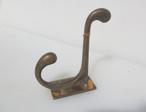 Victorian brass coat hook - victorian,