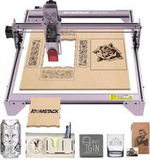 Used ATOMSTACK A5 PRO 5W Laser Engraver Cutter,for Wood/Metal/Paper/Acrylic/Iron