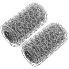2pcs Metal Chicken Wire Net Poultry Wire Netting Hexagonal Metal Mesh for Garden