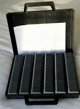 Slide projector trays Braun LEICA HANIMEX 6x50 slides =300 slide capacity +case