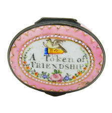 Georgian Bilston Enamel 'A