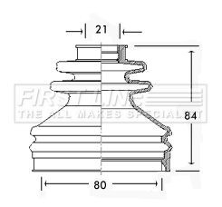First line fcb2598 drive shaft - fcb2598,