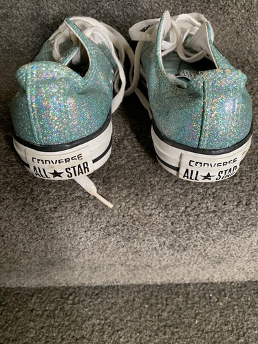 Converse blue sparkly trainers - converse,