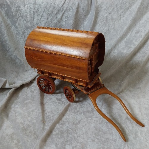 Vintage wooden gypsy wagon - wooden,