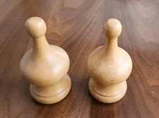 Lot Of 2 Wood Finials 