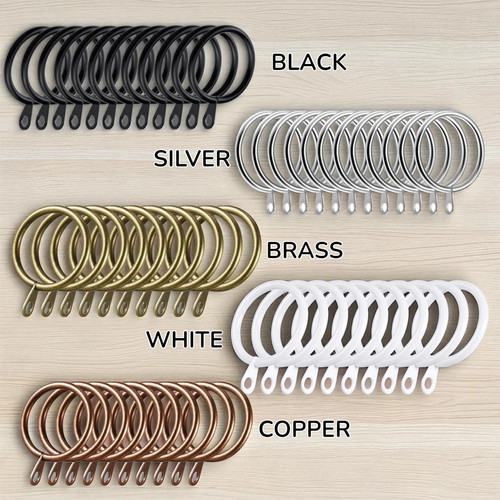 Metal curtain rings - metal,