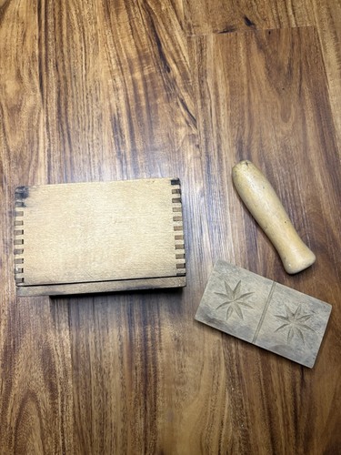 Antique rectangular wooden - rectangular,