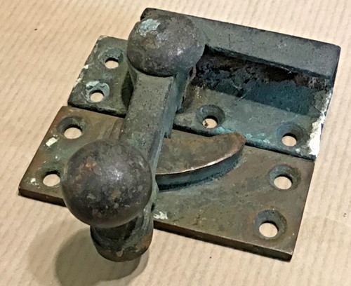 Antique solid brass sash - antique,