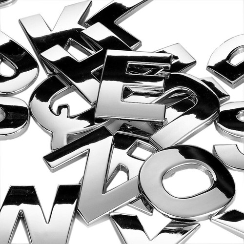40x chrome car stickers - car,
