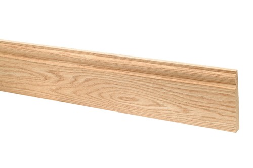 Solid oak skirting - torus, style