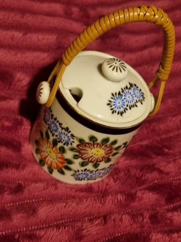 Vintage japanese jam pot - vintage,