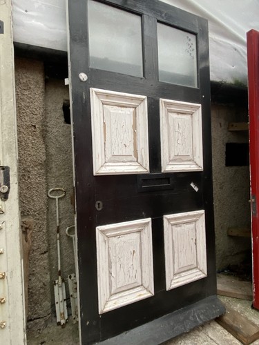 Antique farmhouse panel door - -,
