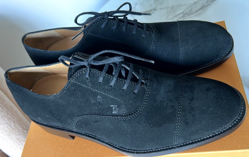 Tods suede leather black - leather,