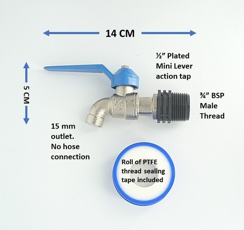 Brass mini lever - type, water