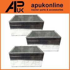 3x Metal Galv Livestock Horse