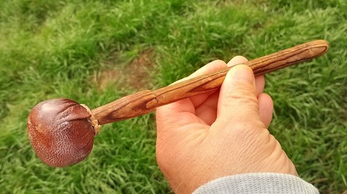 Antique gong mallet hammer - gong,