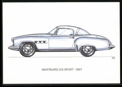 Car wartburg 313 sport - sport,, 1957
